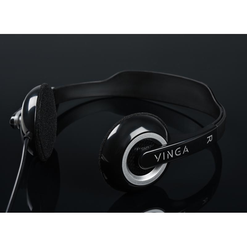 Навушники Vinga HSU60 USB Black (HSU60BK)
