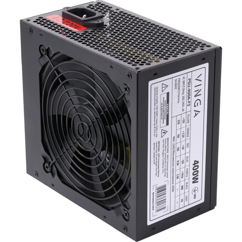 Блок живлення Vinga 400W (PSU-400A-F3)