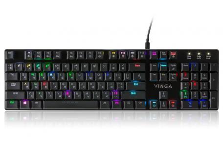 Клавіатура Vinga KBGM-395 black
