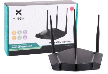 Маршрутизатор Vinga WR-N300U High Power (WR-N300U-HP)