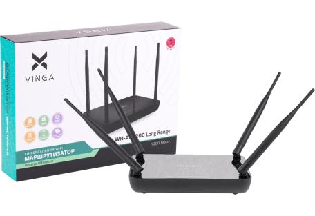 Маршрутизатор Vinga WR-AC1200 Long Range (WR-AC1200-LR)